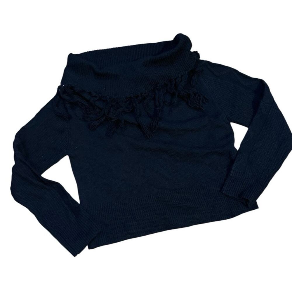 Hidden Brand Boat Neck fringe sweater